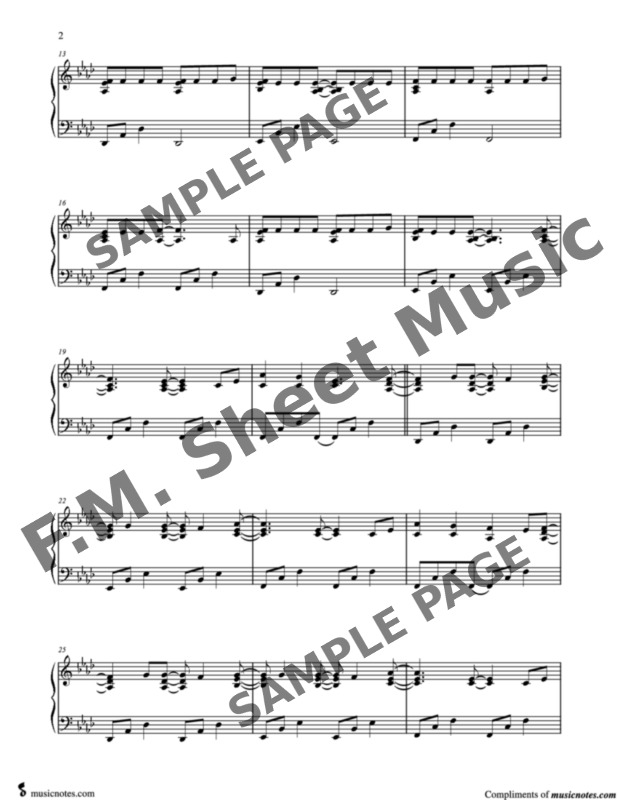 Demons (Intermediate Piano) By Alec Benjamin - F.M. Sheet Music - Pop ...